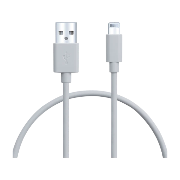 Eletra USB A Lightning 0 5M Kaapeli Valkoinen Power Fi