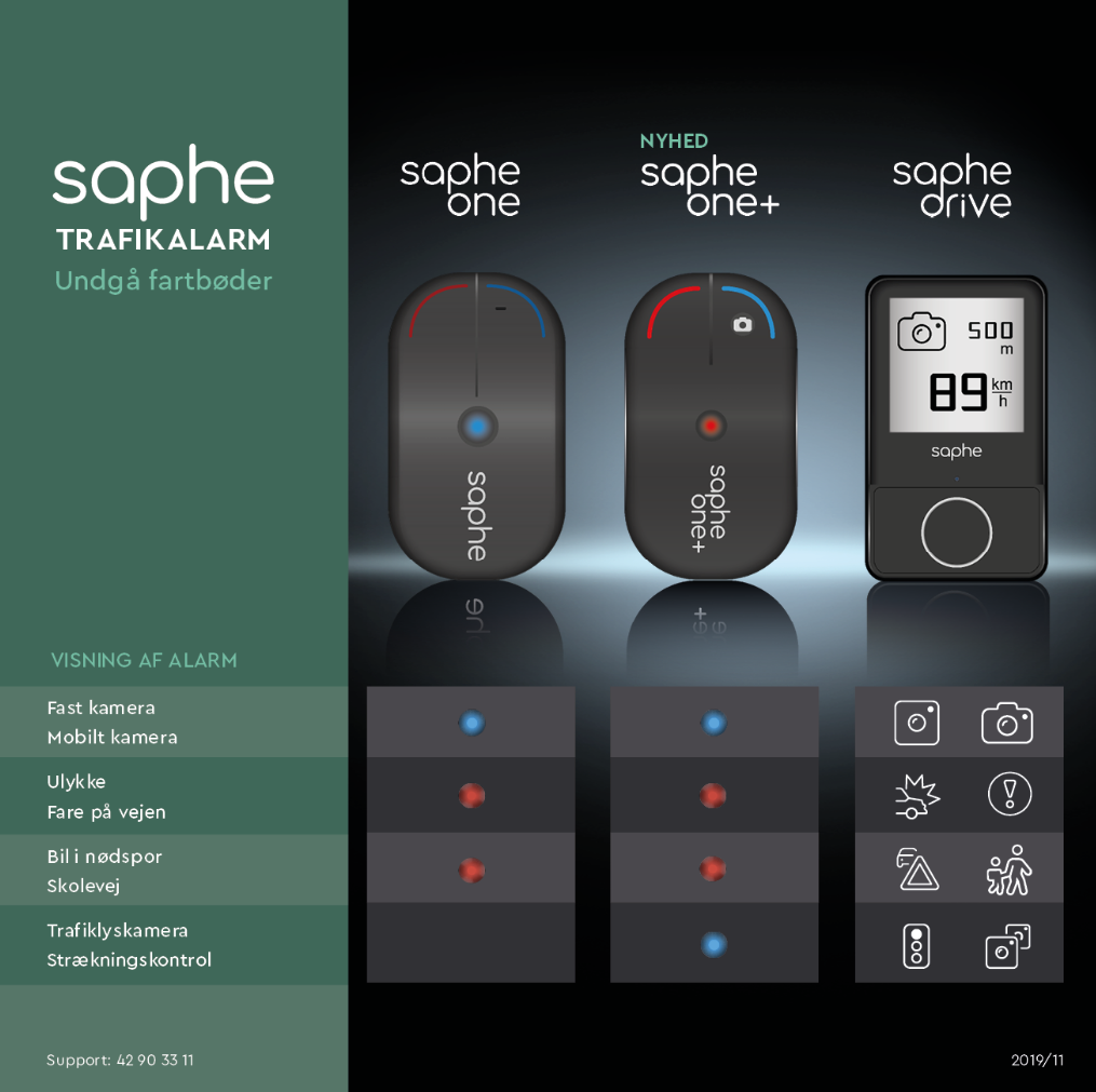 Saphe Drive Pro traffikalarm 1014 med PrisMatch