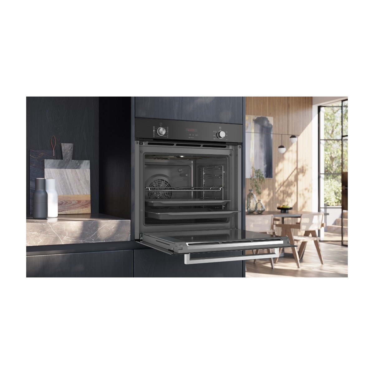 Siemens iQ300 HR374ABS0S indbygningsovn billede 4