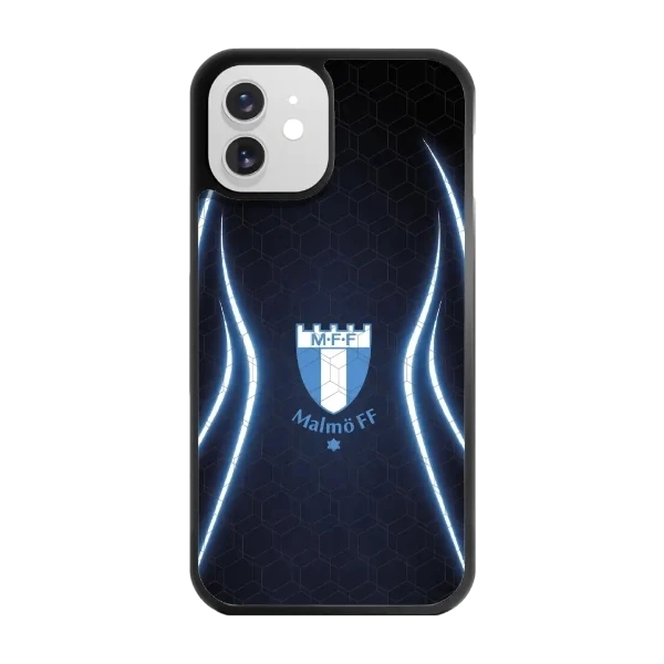 Phonecases3D iPhone 12 Malmö FF -3D suojakuori, musta
