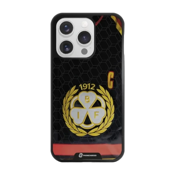 Phonecases3D iPhone 16 Pro Brynäs IF -3D suojakuori, musta