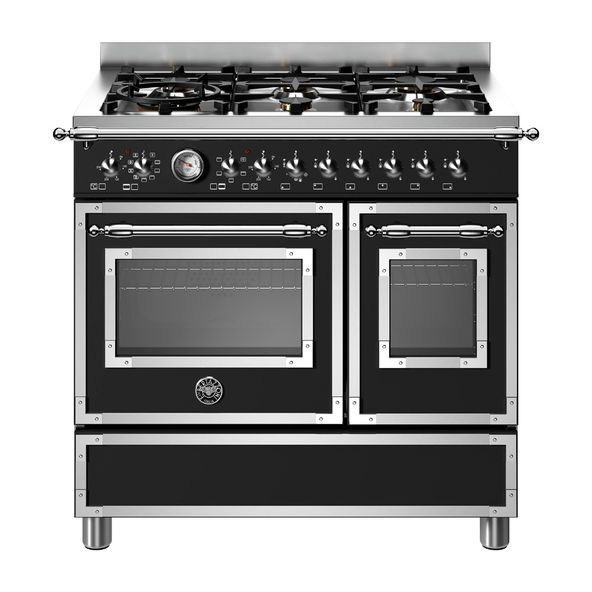 Bertazzoni Heritage Series HER96L2ENET gaskomfur, Nero matt