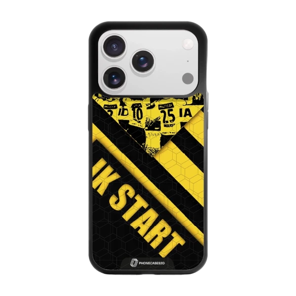 Phonecases3D iPhone 17 Pro IK Start -3D suojakuori, musta
