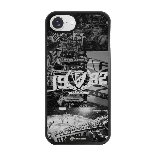Phonecases3D iPhone 17e/16e Färjestad BK -3D suojakuori, musta