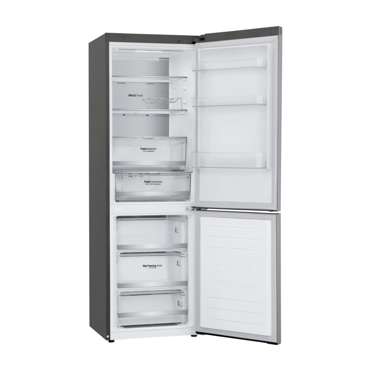 LG GBB71PZUGN kølefryseskab, shiny steel billede 7