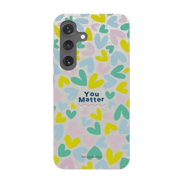 Phonecases3D Samsung Galaxy S25 Jess Rachel Sharp kompostoituva suojakuori, valkoinen