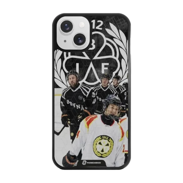 Phonecases3D iPhone 13 Brynäs IF -3D suojakuori, musta