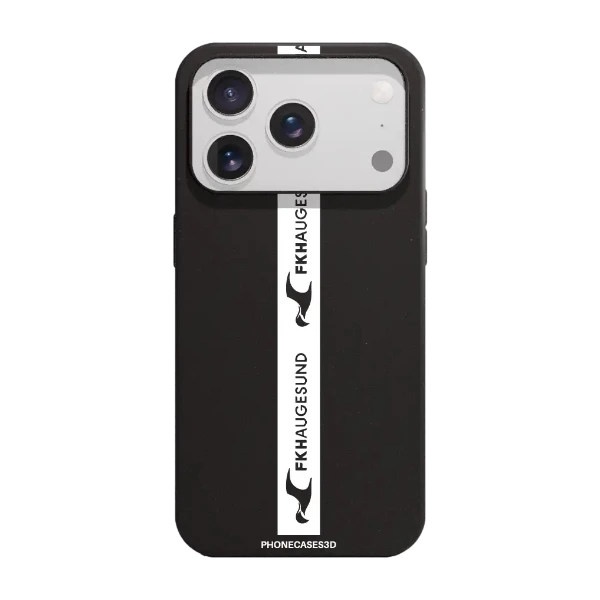 Phonecases3D iPhone 17 Pro Max FK Haugesund kompostoituva suojakuori, musta