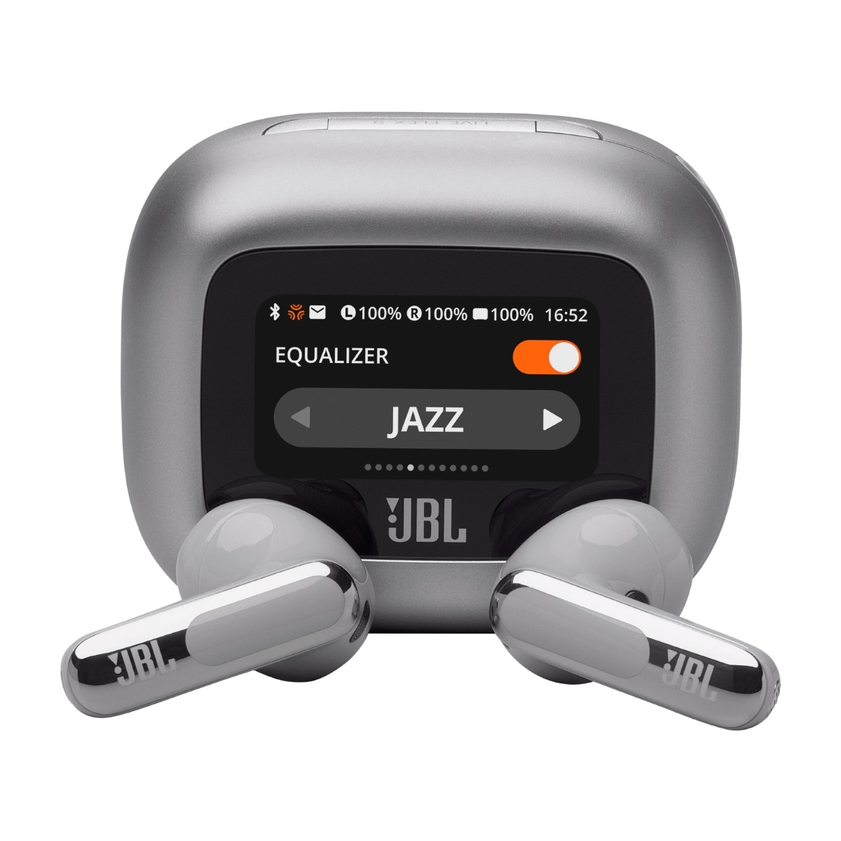 JBL Live Flex 3 True Wireless støydempende ørepropper, sølv