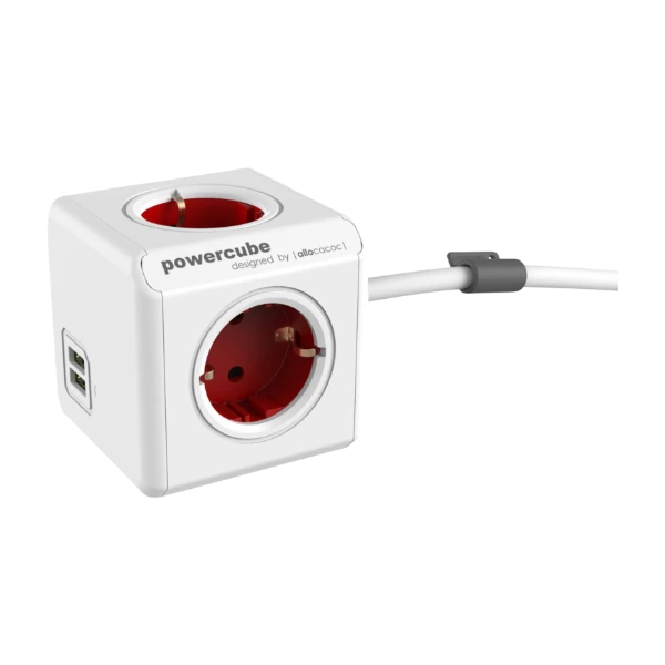 Allocacoc PowerCube Étendue - Voleur multiple et extension de 1,5 m