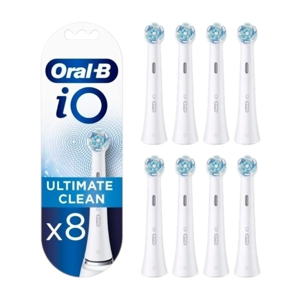 Oral-B iO Ultimate Clean børstehoder 8 stk, white