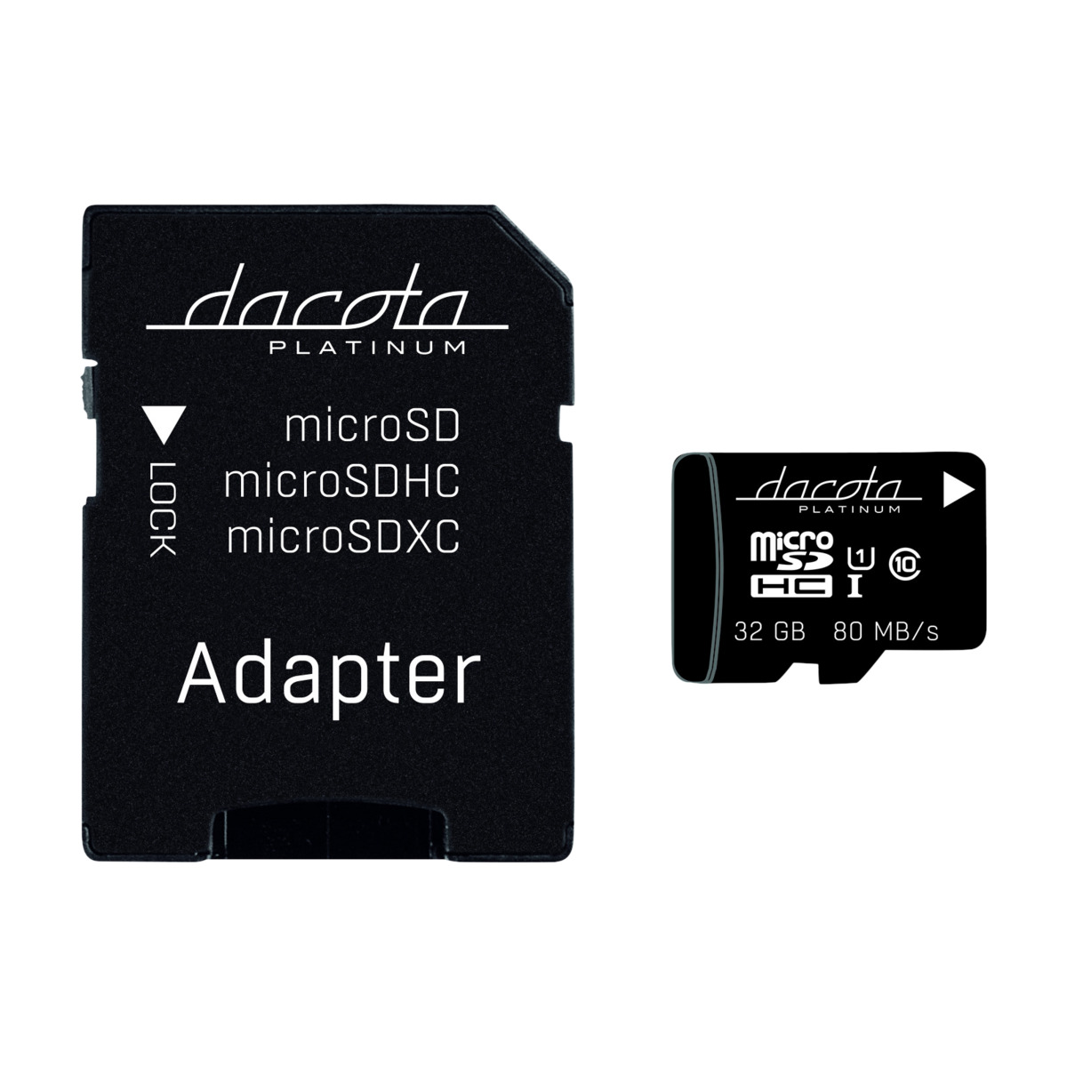 DACOTA P MICRO-SDHC 32 GB C10 80 MB MED ADAPTER