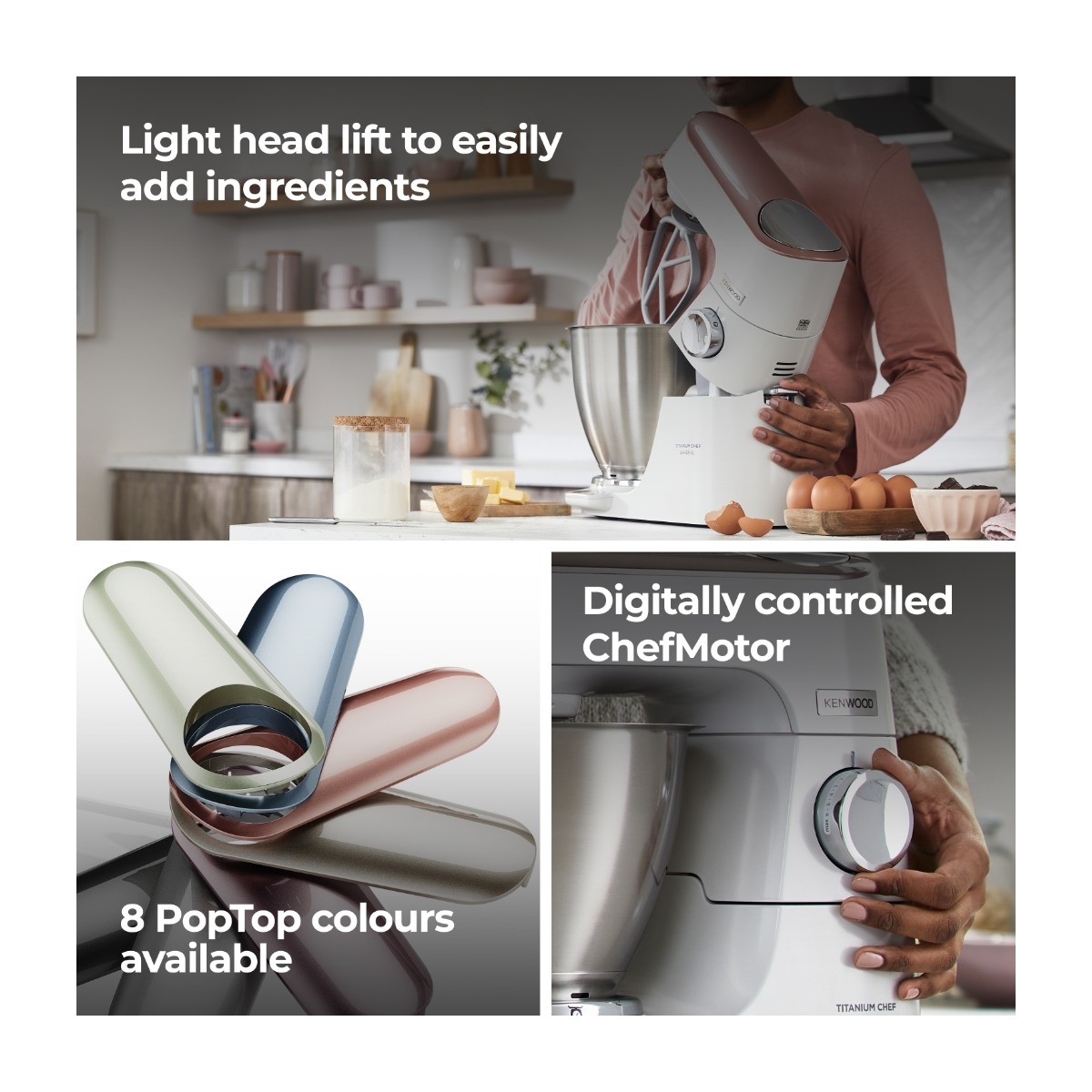 Kenwood Køkkenmaskine Titanium Chef XL KVL65.001 *DEMO billede 7
