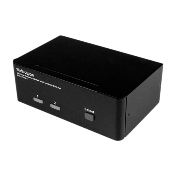 StarTech.com SV231DPDDUA2 Kvm-Bryter, svart