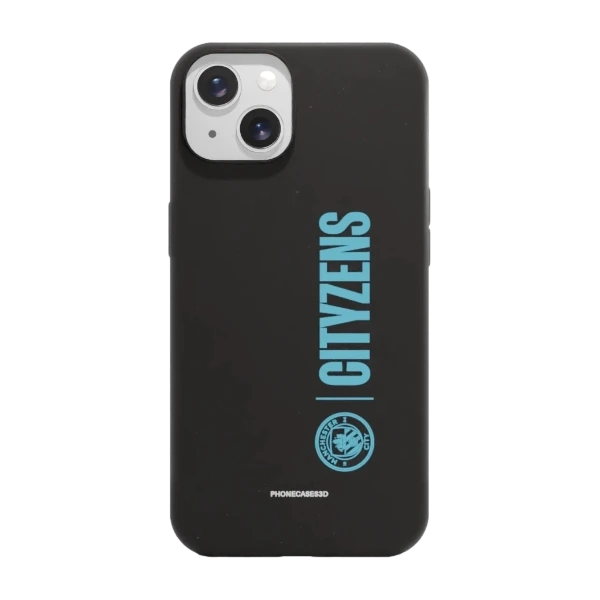 Phonecases3D iPhone 13 Man City kompostoituva suojakuori, musta