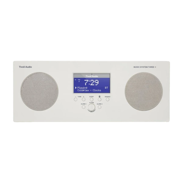 Tivoli Audio music System Three+ DAB radio, white - Power.no