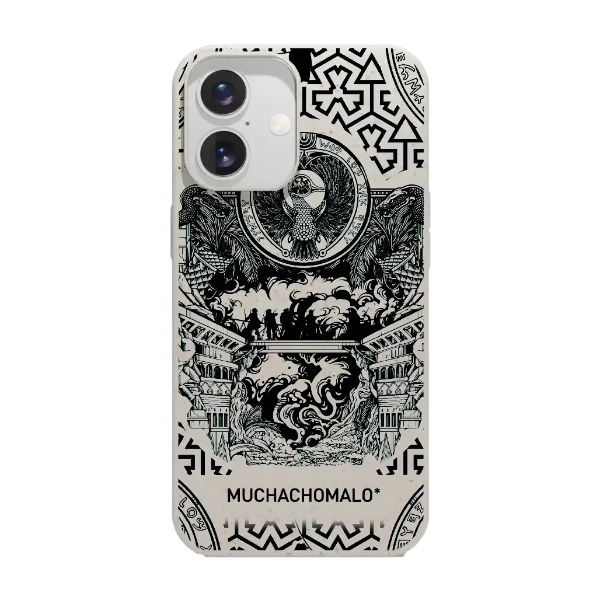 Phonecases3D iPhone 16 Muchacho Malo kompostoituva suojakuori, valkoinen