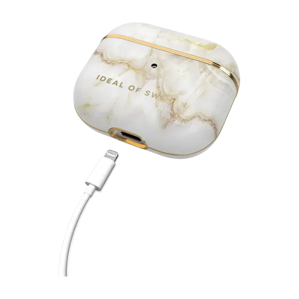 Ideal of Sweden Printed Airpod Case, Airpod 3, Carrara Gold Marble | Ideal of Sweden | Ideal of Sweden