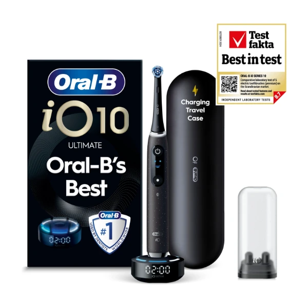 Oral-B iO10 Ultimate elektrisk tannbørste 67690, Cosmic Black