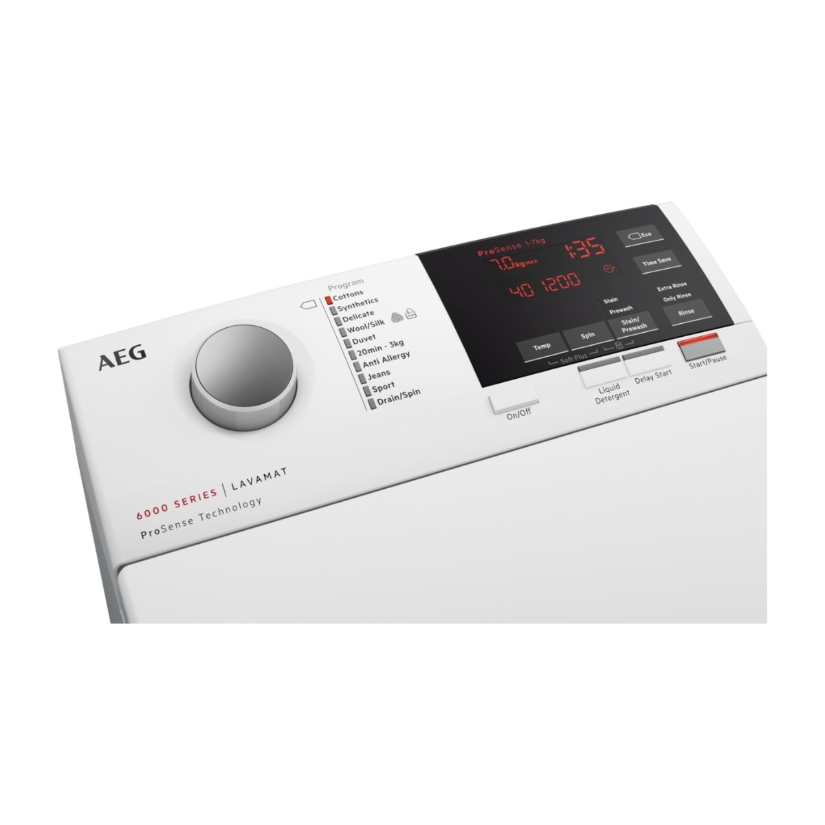 AEG 6000-serien L6TEP721G2 vaskemaskine billede 2
