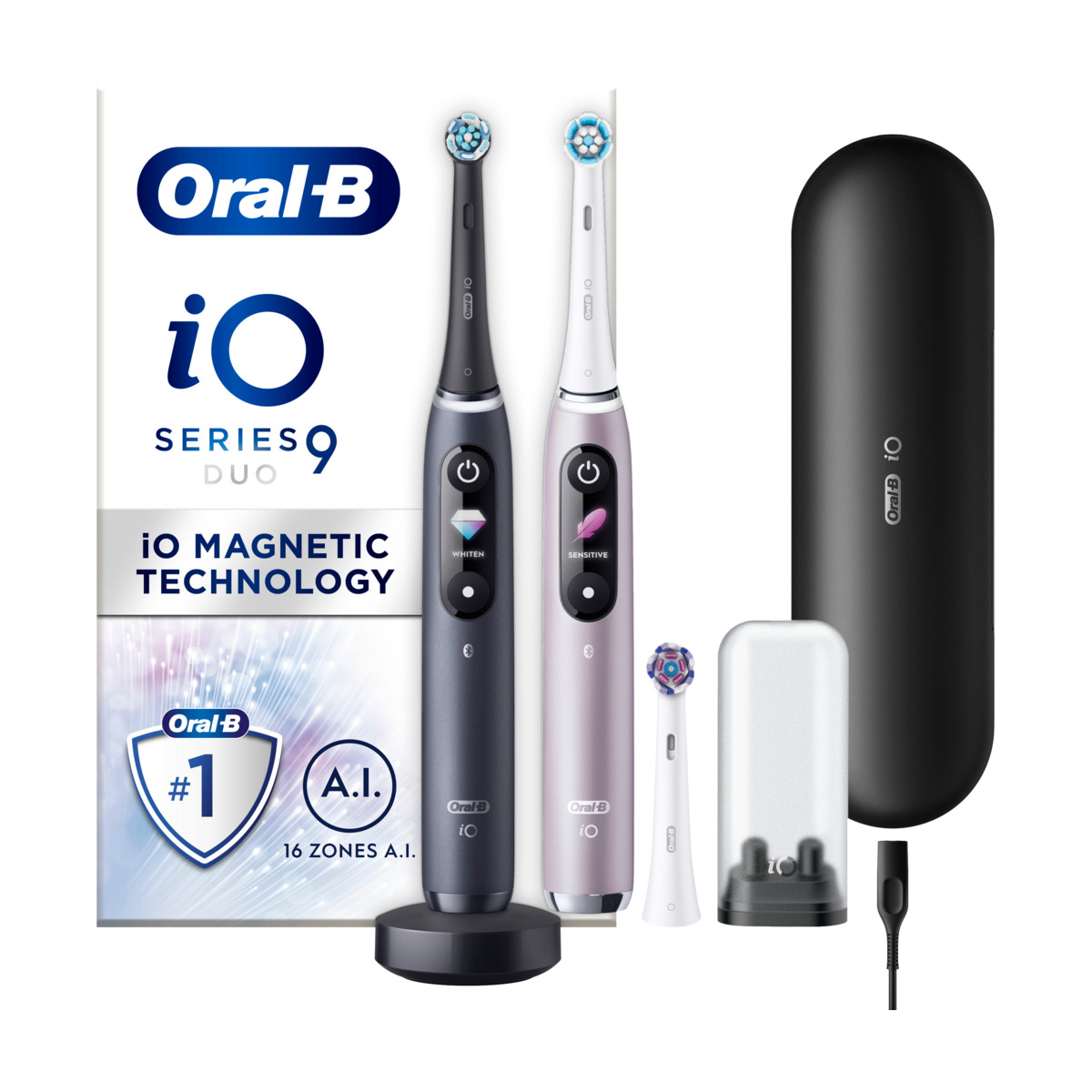 Oral-B iO9 Series M9 - Black/Rose Quartz