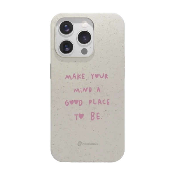 Phonecases3D iPhone 15 Pro Martine Halvorsen kompostoituva suojakuori, valkoinen