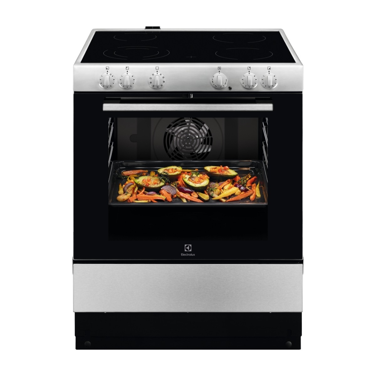 Electrolux 500-serien LKC74000SX keramisk komfur, 400V billede 1