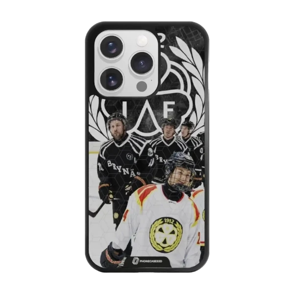Phonecases3D iPhone 16 Pro Brynäs IF -3D suojakuori, musta