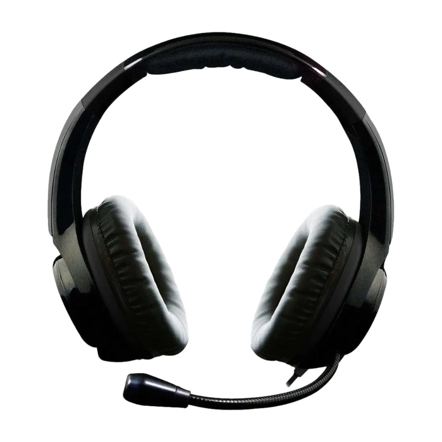 Black gaming headset for PS4