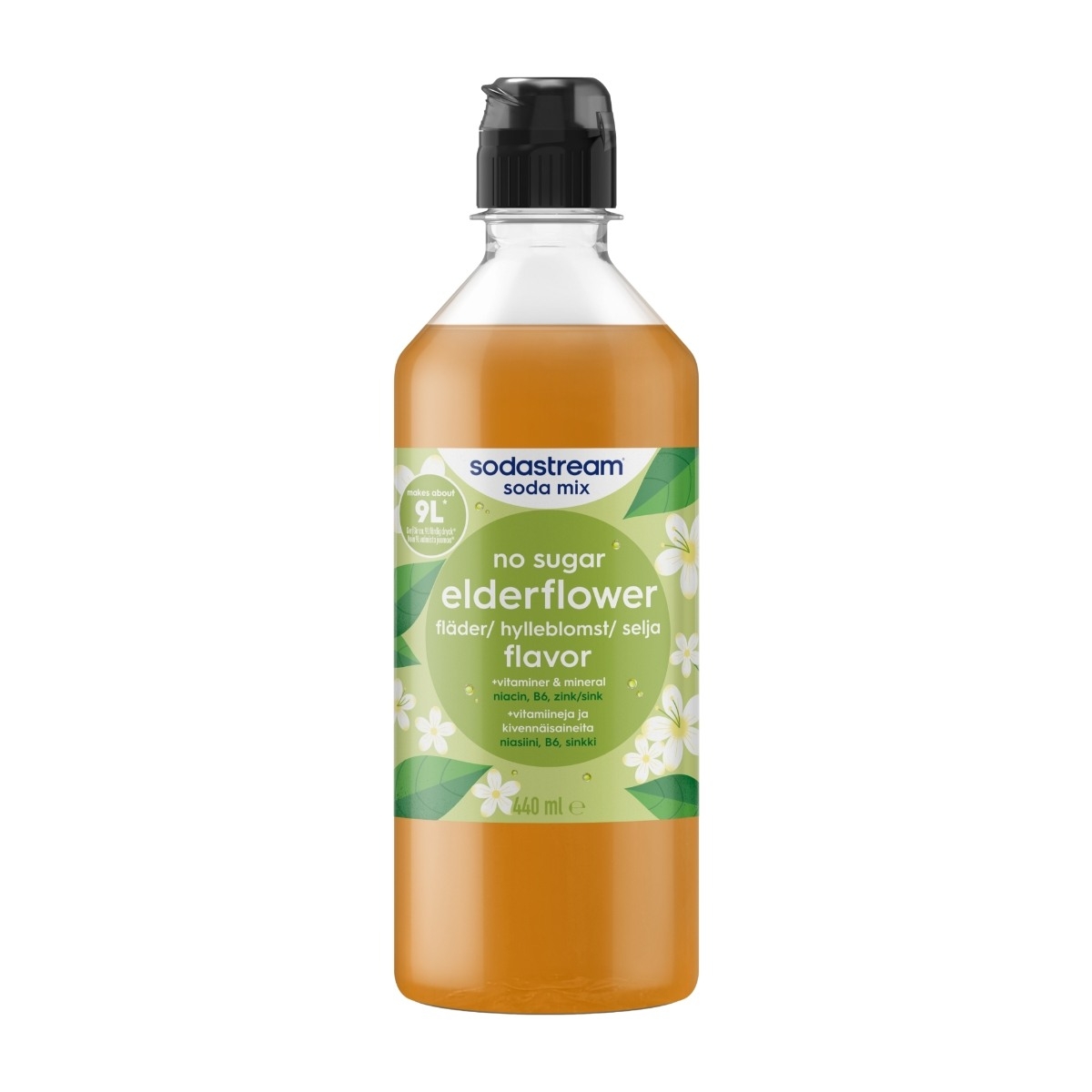 SodaStream Hylleblomst Sukkerfri smakssirup, 440 ml