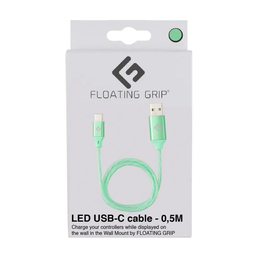 FLOATING GRIP 0,5M LED USB-C-KABEL, GRÖN