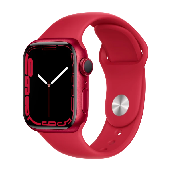 APPLE WATCH SERIES 7 GPS 41MM (PRODUCT)RED ALUMINIUM (PRODUCT)RED SPORTBAND