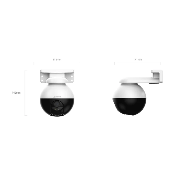 EZVIZ C8W Pro 2K pan/tilt Älykamera ulkotiloihin - Power.fi