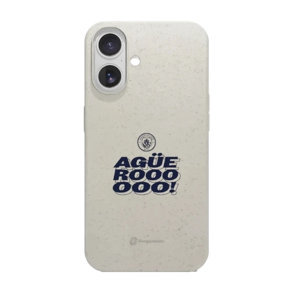 Phonecases3D iPhone 17 Man City kompostoituva suojakuori, valkoinen