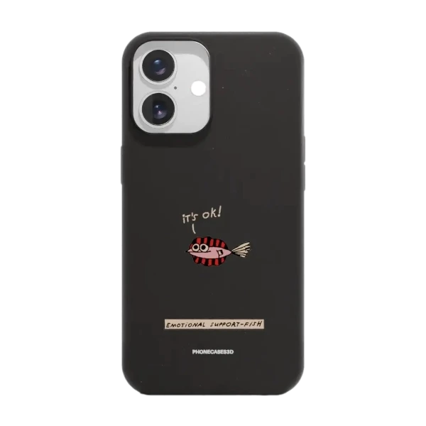Phonecases3D iPhone 16 Maja Säfström kompostoituva suojakuori, musta