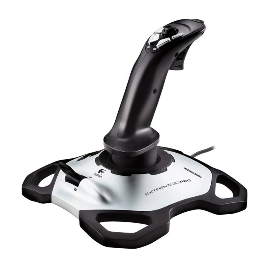 Logitech G Extreme 3D Pro sort, hvid USB 2.0 Joystick digital pc