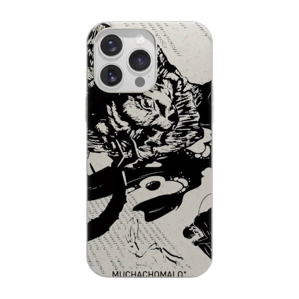 Phonecases3D iPhone 16 Pro Max Muchacho Malo kompostoituva suojakuori, valkoinen