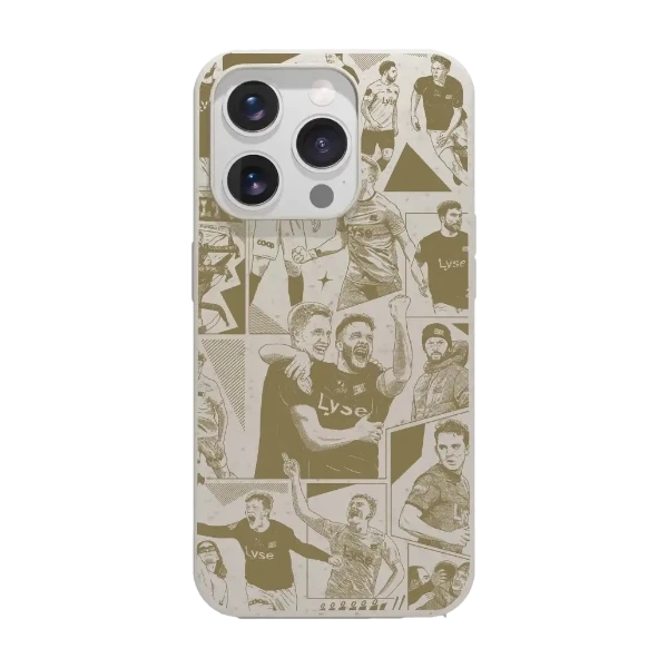 Phonecases3D iPhone 15 Pro Viking FK kompostoituva suojakuori, valkoinen