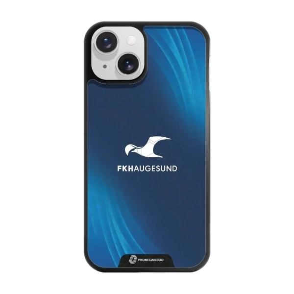 Phonecases3D iPhone 14 FK Haugesund -3D suojakuori, musta
