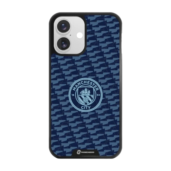 Phonecases3D iPhone 16 Man City -3D suojakuori, musta