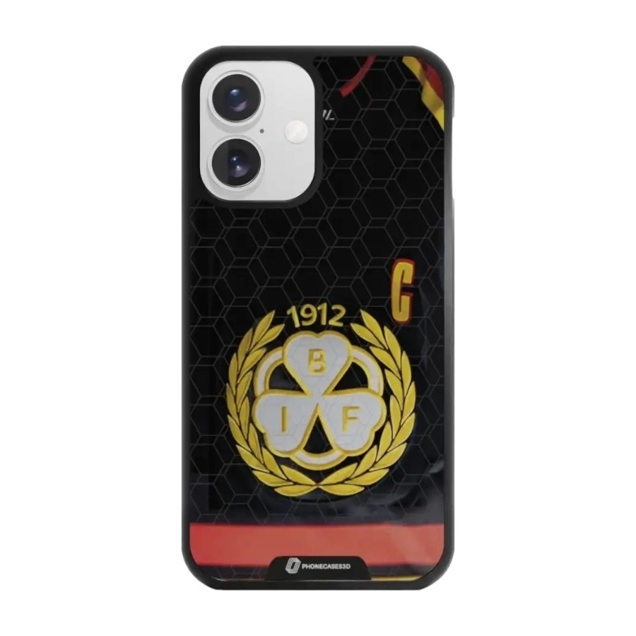 Phonecases3D iPhone 16 Brynäs IF 3D mobilcover, sort billede 1