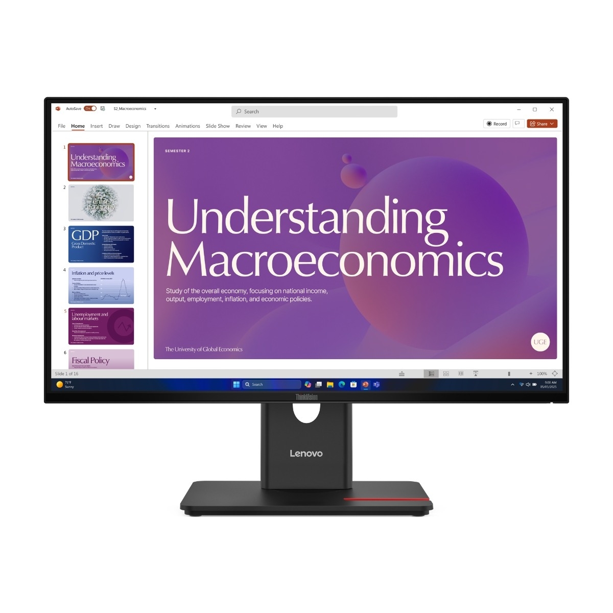 Lenovo ThinkVision T24D-40 23,8" Full HD-skjerm