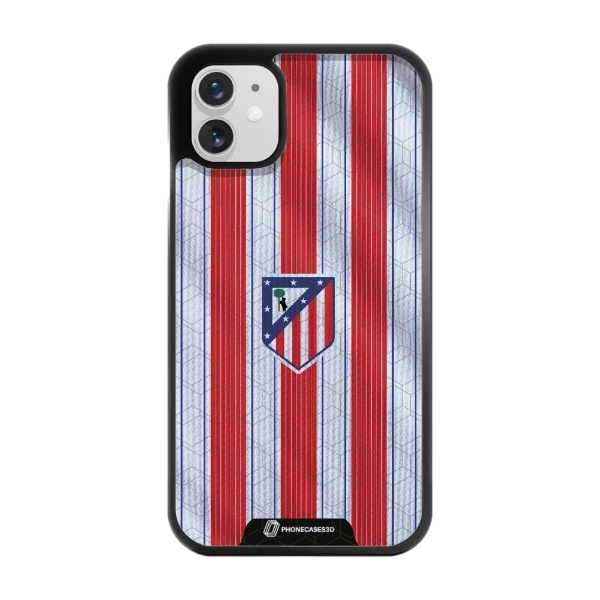 Phonecases3D iPhone 11 Atlético de Madrid -3D suojakuori, musta