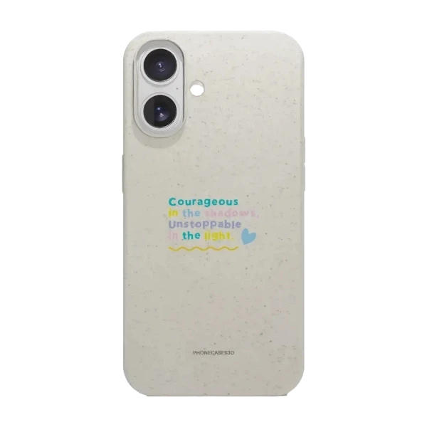 Phonecases3D iPhone 17 Jess Rachel Sharp kompostoituva suojakuori, valkoinen