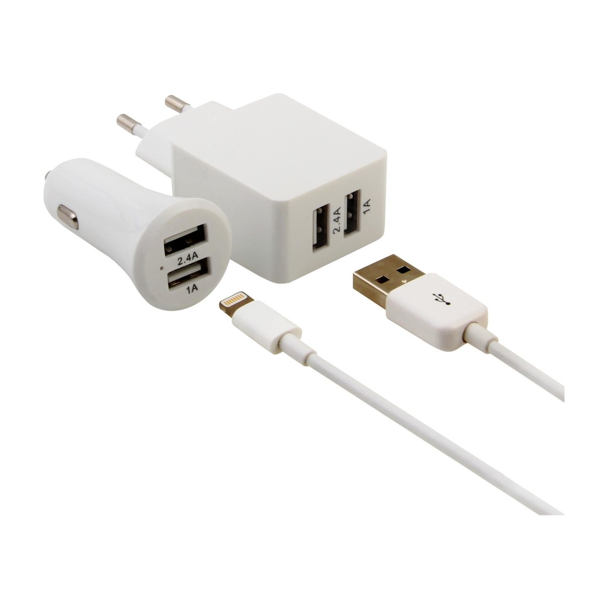 DACOTA P 3IN1 CHARGER KIT LIGHTNING Power.no DACOTA P 3IN1 CHARGER KIT MUSB Power.no