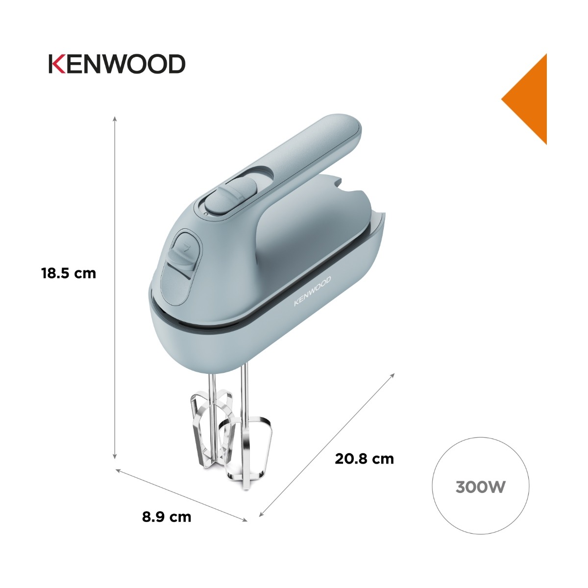 Kenwood Quickmix Go HMP40.000GY håndmikser, Storm Blue billede 5