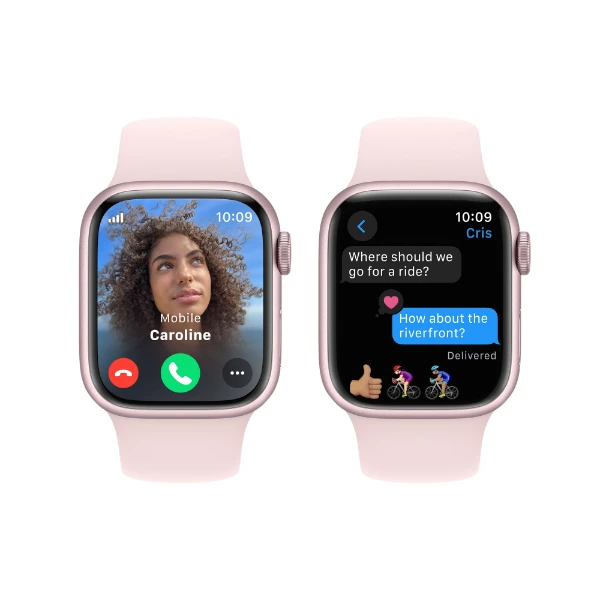 Apple Watch Series 9 GPS + Cellular 41 mm, rosa aluminium urkasse 