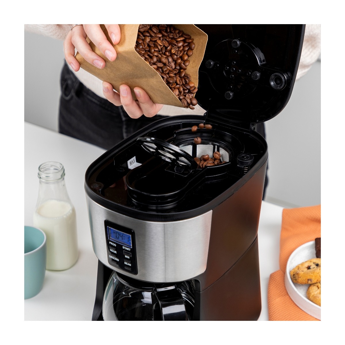 Tristar cm-1280 Grind & Brew kaffemaskine billede 9