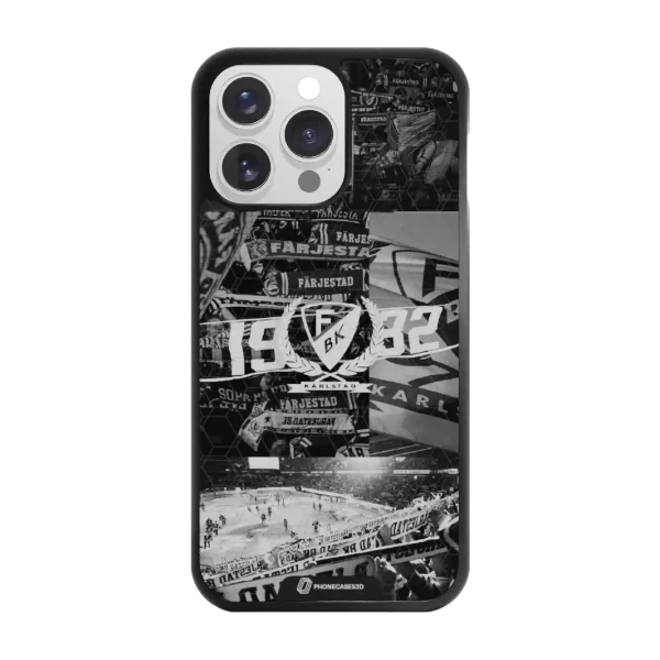 Phonecases3D iPhone 16 Pro Max Färjestad BK -3D suojakuori, musta