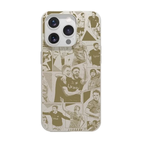 Phonecases3D iPhone 16 Pro Viking FK kompostoituva suojakuori, valkoinen